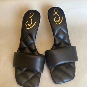 Sam Edelman quilted leather mule sandal